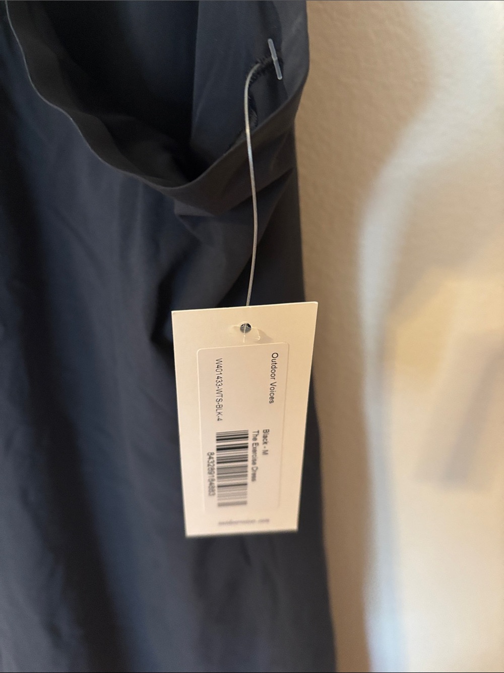 Outdoor Voices Black Slip Dress with Strappy Back - Picture 4 of 6